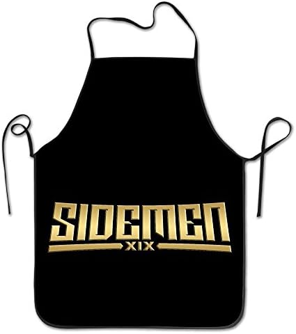 Gold Sidemen Symbol Kitchen Aprons For Women Men