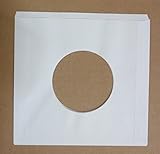 Lot of 200 WHITE 7inch Paper Record Sleeves for jukebox 45s 45's 45rpm 45 rpm 7