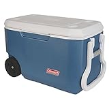 Coleman 100-Quart Xtreme 5-Day Heavy-Duty Cooler with Wheels, Blue