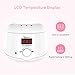 Tdbest Wax Warmer Hair Removal Waxing Kit for Women Digital LCD Display Wax Melts for Face, Legs, Body, Bikini Lines with 3 Hard Wax Beans and 10 Wax Applicator Sticks