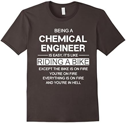 Mens Chemical Engineering Shirt - Chemical Engineer Tshirt Medium Asphalt