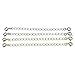 Set of 4 Necklace Bracelet Chain Extenders Gold Tone & Silver Tone - 3 inch Length
