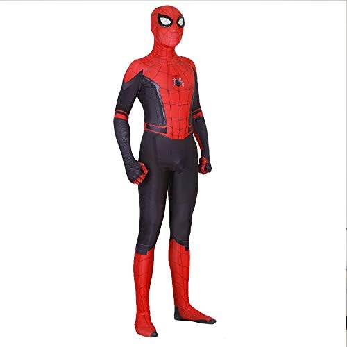 Spiderman Far from Home Costume Kids/Adult Jumpsuit Tom Holland Cosplay Bodysuit Black