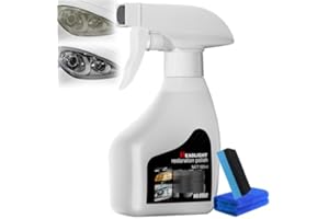 180ml Headlight Restoration Spray, Automotive Headlamp Restoration Fluid Kit, Car Light Restorer Cleaner Spray, Car Headlight
