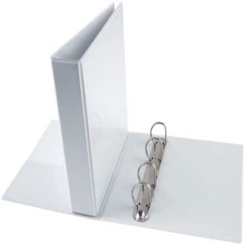 White Box Presentation 65 mm 4D-Ring Binder - White