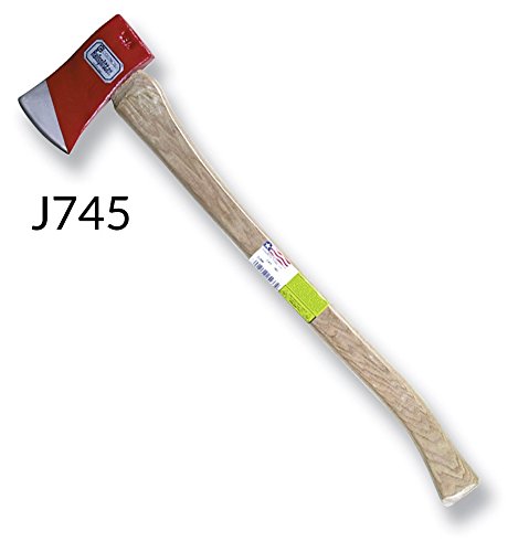 Leatherhead Tools FAH-6R 6# Flat Axe Red Head with Hickory Handle w/Reflective Tape