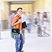 PINNACLE Insulated Reusable Lunch Bag, Thermal Lunch Tote, For Kids, Girls, Boys ,toddlers School Lunch Bag With BONUS GEL ICE PACK And MATCHING CUTLERY - 2 Way Zipper – BLUE (GREEN)