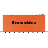 StudioMan HPA1800 8-Channel Headphone Amplifier, Rack Mountable, Stereo/Mono Switch per Channel, 1/4" Jacks, 16&ndash;600&Omega; Impedance, for Studio Monitoring &amp; Live Performances