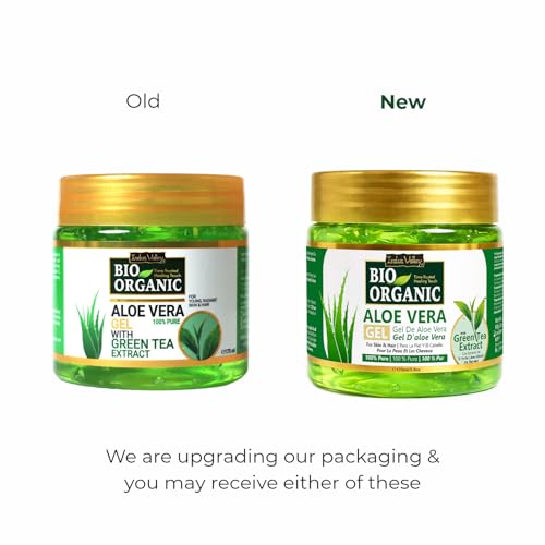 Indus Valley 100% Pure Aloe Vera Gel with Vitamin C & E for Skin & Hair | Non-Sticky Natural Aloe vera Gel - Soothes & Face Moisturizes, Irritated Skin Caused by Sunburn, Rashes (175Ml)