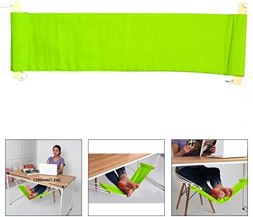Put your foot up on the hammock under the desk comfortable for Your foot Color in Random(Green)