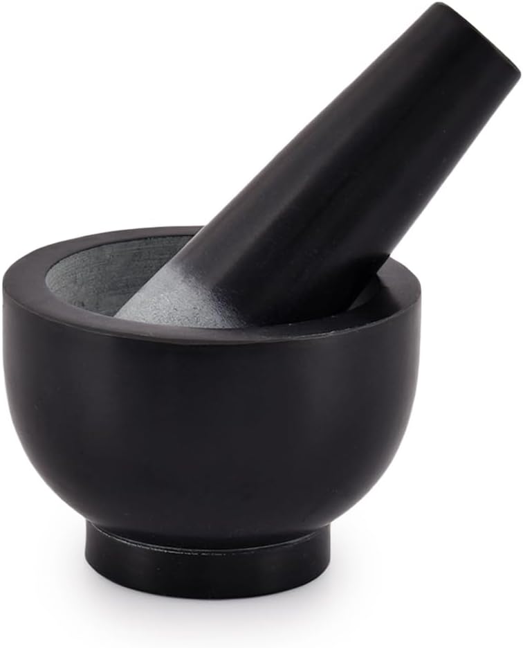 Kaizen Casa Black Granite Mortar and Pestle Set 9.52cm Dia 6.98cm High