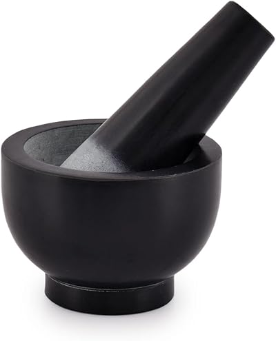 Kaizen Casa Black Granite Mortar and Pestle Set 9.52cm Dia 6.98cm High