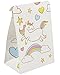 BLUE PANDA - Rainbow Unicorn Party Favor Bags for Kids Birthday (5 x 8.5 x 3 In, 36 Pack)