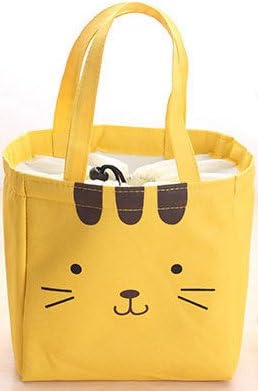 YDYD Lovely Reusable Lunch Bag Large Cooler Tote Bag for Men, Women(Yellow)