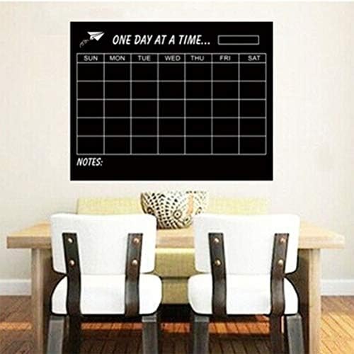 Retvi 黒板シート 壁に貼れる 週間予定表 ブラックボード スケジュールボード 貼り付け簡単 再利用可能 書きやすい 消しやすい Diy 子供 落書き 仕事 冷蔵庫 掲示板 家庭記録 事務所 デコレーション クリエイティブ ウォールステッカー B07znxlsk9 317円 大人気