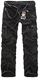 Men's Cotton Washed Multi Pockets Military Cargo Pant
