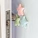 Alfto Starfish Shape Silicone Wall Protectors Self Adhesive Door Handle Bumper Guard Stopper Rubber Stop Home Stickers for Wall Decoration 5pcs(4.5x0.8cm)