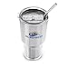 Stainless Steel Vacuum-Insulated commuter Travel 30oz Tumbler Cup W/Spill And Splash Proof Lid HC REFRESH - Keeps Your Drink Cold/Hot - For Camping Beach Office On The Go Two Straws Cleanning Brush