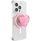 PopSockets Phone Grip Compatible with MagSafe, Phone Holder, Wireless Charging Compatible - Dichroic Heart