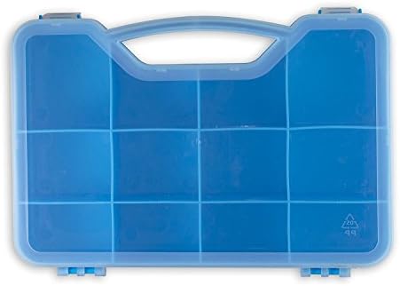 Toy Organizer Storage Box Compatible with Shopkins and Others - Case Holds Over 75 Figures - BLUE