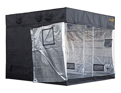 Gorilla Grow Tent Lite Line | Complete 8-Foot by 8-Foot Reflective Hydroponic Grow Tent for Growing Indoor Plants | All Steel Interlocking Poles, Windows, Floor Tray - Thumbnail 4