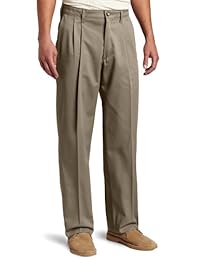 Pantalón plisado de cintura alta con ajuste personalizado y cintura alta Lee Men 's