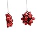 VK Accessories 1 Pair Dangle Earrings Red Large Bow Earrings for Womens, Girls Christmas Theme Gift Earring Hook Style Thanksgiving Day Earring Pendant(Red)