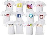 Social Media, Online Shopping Matching Shirt Halloween Custom Birthday Gift L Youth