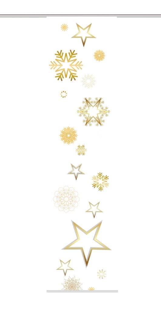 Home Fashion 084743-5001 "STARIO Fabric, Gold, 245 x 60 cm