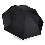 Tasbel Travel Umbrella Automatic Compact Umbrella with Durable Construction Lightweight Umbrella Windproof and Portable with Black Handle
