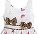 Sunny Fashion Girls Dress Brown Butterfly Double Bow Tie Party Sundress