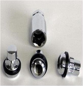 Amazon Com 1 Set Of 4pcs Lug Nuts 1 Key Chrome 12x1 5 Wheel Lug Nuts Fit 2007 Honda Civic May Fit Oem Rims Buyer Needs To Review The Spec Automotive