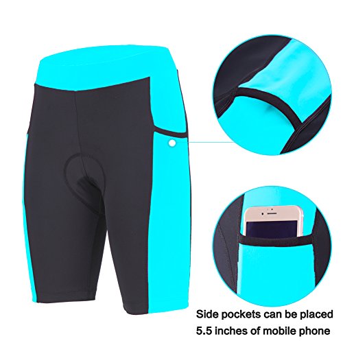 Cuissard Velo Femme Beroy Women Cycling Shorts With 3D Padding,Bike Shorts For Ladies(M Black) In | Whizz Shorts Short Cyclisme Femme - Foto 10