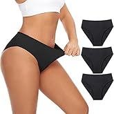 Mordlanka Period Underwear for Women Heavy Flow High Waisted Menstrual Panties with 55ml High Absorbency