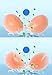 SIHE Womens Adhesive Silicone Strapless Bra Sticky Bra Self Adhesive Silicone Invisible Bra (Beige, B)