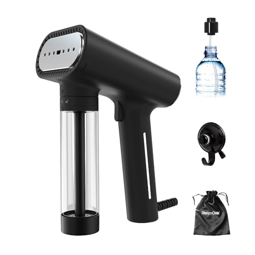 SteamOne - Karl EUNS150B Hand Steamer - Travel Steamer, Home - Portable High Power Iron 2000W - 150ml Tank - Cable 3m - Iron all types of fabric