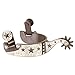 Kelly Silver Star Cutout Stars Show Spurs Childs - Brown