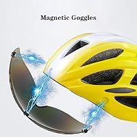 Amazon Com Casco De Bicicleta Con Bluetooth Cascos De Bicicleta Especializados Ajustables Cascos De Ciclismo Para Adultos Con Gafas Magneticas Desmontables Y Luz Trasera De Seguridad Para Hombres Y Mujeres Home Kitchen