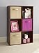 ClosetMaid Cubeicals 6 Cube Storage Shelf Organizer Bookshelf, Stackable, Vertical Or Horizontal, Easy Assembly, Wood, Dark Cherry Finish