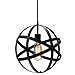 KingSo Industrial Metal Pendant Light, Spherical Ceiling Light Globe Hanging Light Fixture for Kitchen Island Dining Table Bedroom Hallway