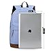 Hynes Eagle Casual Basic Backpack Simple School Bag Light Blue
