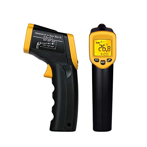 -58℉~ 932℉ Non-Contact Digital Infrared Thermometer (-50℃ ~ 500℃) for Temperature Probe Cooking Air Refrigerator