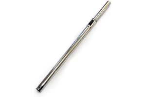 IZSOHHOME Replacement Vacuum Wand Hose - Adjustable Length (32mm/1.25") Chrome-Plated Metal Tube w/Adapter - Fits Hoover, Ele