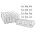 Clear Plastic Egg Cartons (20-Pack); Tri-Fold Containers for One Dozen Eggs