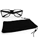 California Products Computer Reading Glasses - Provide Headache Dry Eyes Relief - Eye Strain From Blue Light UVB Light HEV Light - Clear Lens Nerd Glasses Style For Women & Men