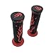 HTTMT XH4067-RED-22 ATV Watercrafts Flame Gel Style Grips Red Quad (7/8 Inches Both Side)