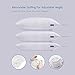 Sweetnight Pillows for Sleeping, Adjustable Loft & Neck Pain Relief-Shredded Hypoallergenic Certipur Gel Memory Foam Pillow with Removable Case,Bed Pillows for Side Back Stomach Sleeper, Standard Size