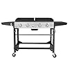 Royal-Gourmet-GD401C-4-Burner-Portable-Propane-Flat-Top-Gas-Grill-and-Griddle-Combo-Black