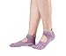 5 Pairs Toe Yoga Pilates Socks Non Slip Skid Barre Sock with Grips for Women & Men