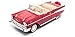 Road Signature 1957 Chevy Bel Air Convertible, Red - Lucky 92108 - 1/18 Scale Diecast Model Toy Car